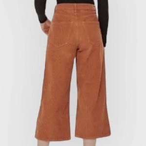 Top shop orange corduroy wide leg pants
